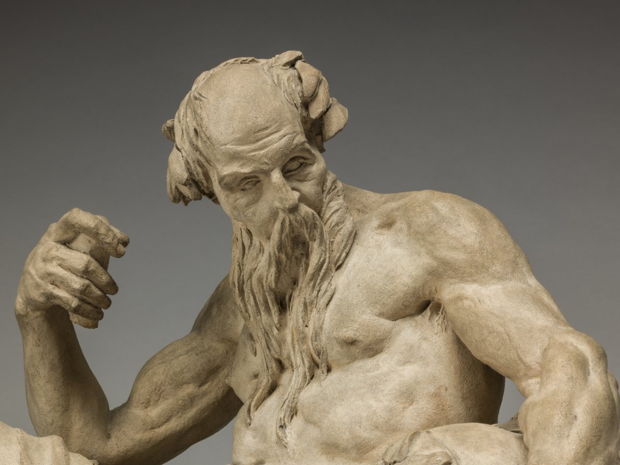 River God, 1755 (terrakotta) av Jean Jacques Caffieri
