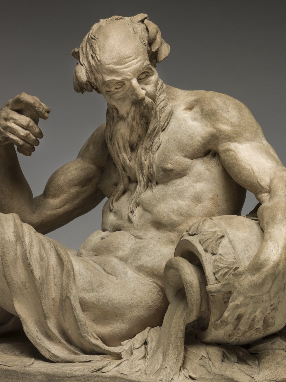 River God, 1755 (terrakotta) av Jean Jacques Caffieri