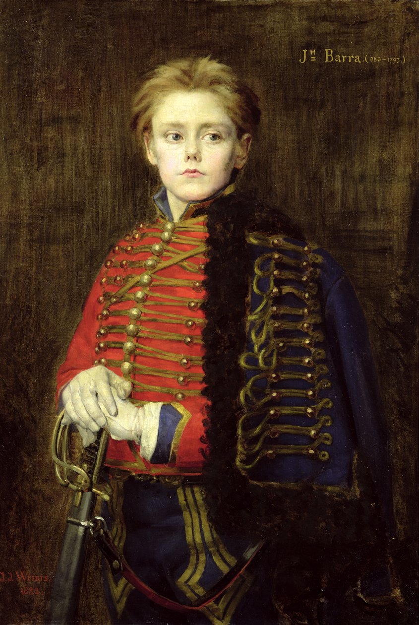 Joseph Bara (1779-93) som en ung mann av Jean Joseph Weerts