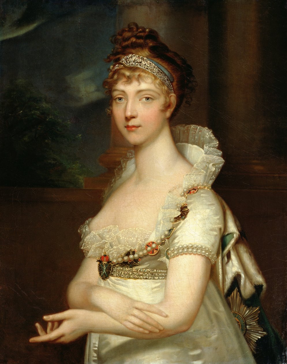 Keiserinne Elizabeth Alexejevna (1779-1826) av Jean Laurent Mosnier