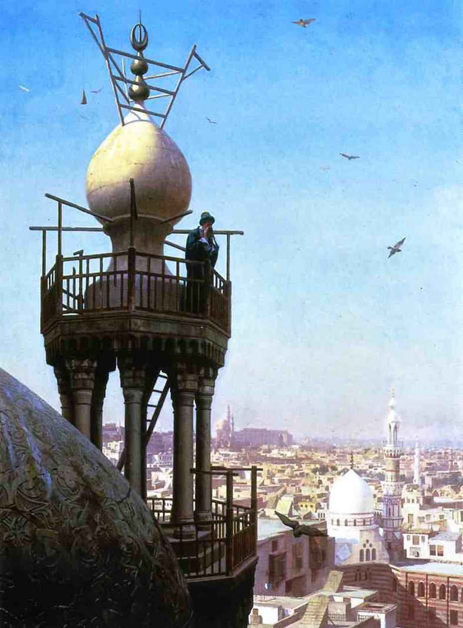 Muezzin Calling, 1878 av Jean Leon Gerome