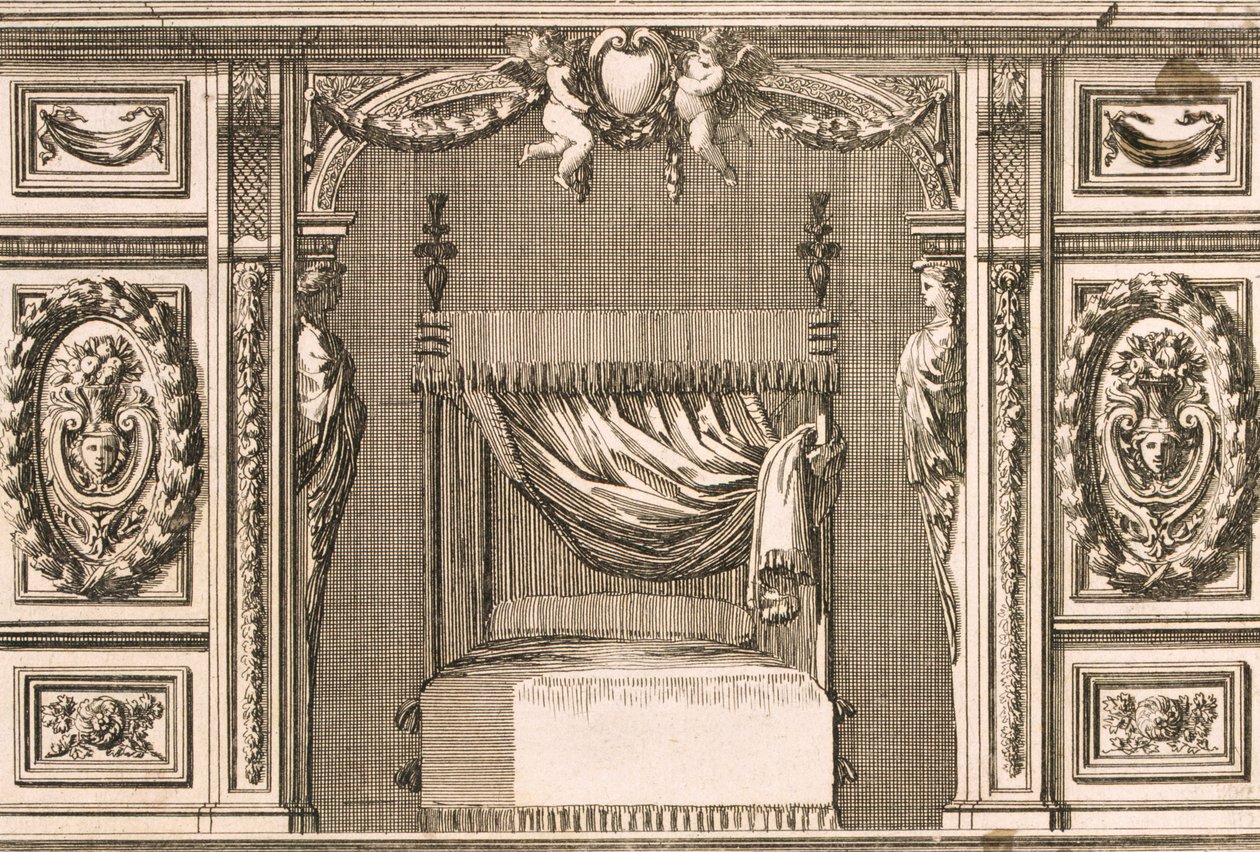 Design for en sengealkove, ca. 1660 av Jean Lepautre