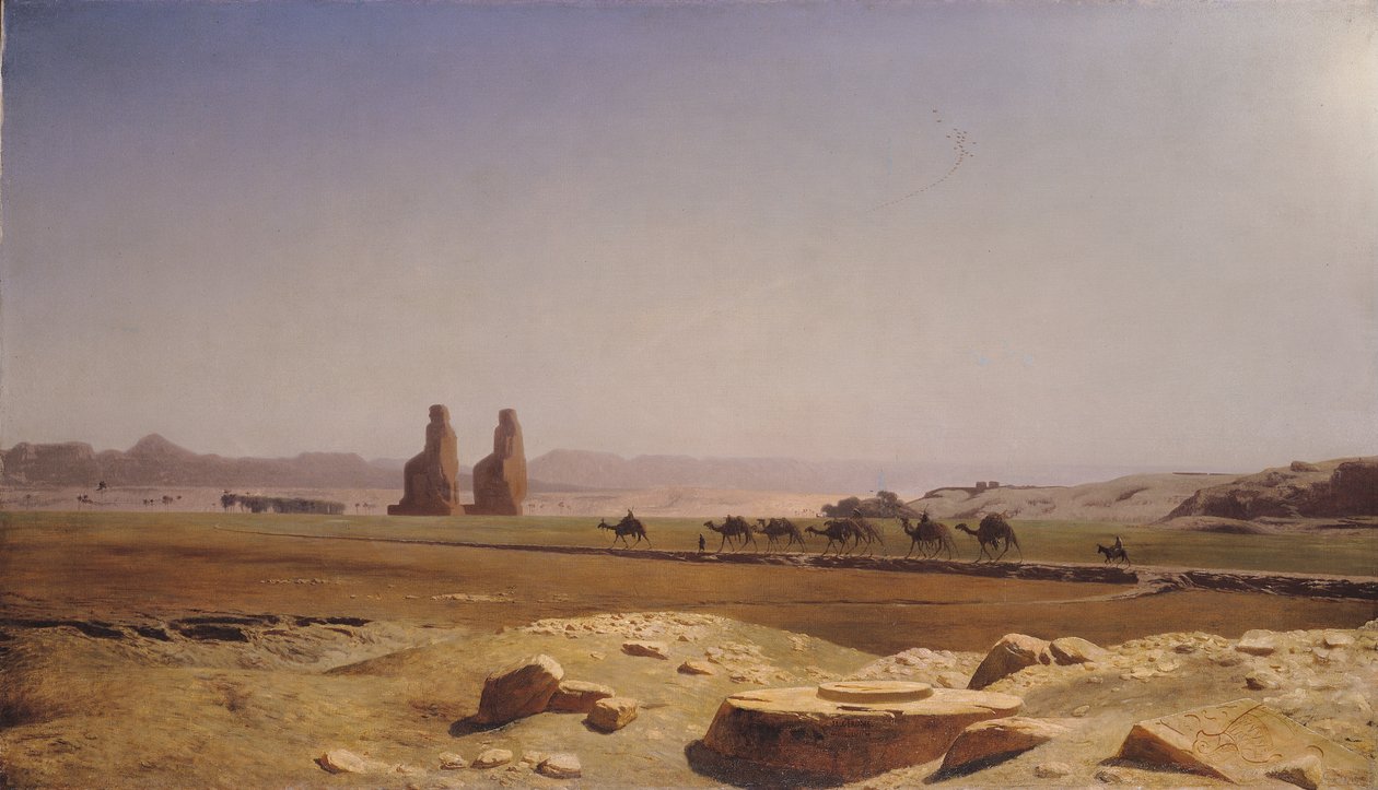 Thebensletten i Øvre Egypt, 1857 av Jean Leon Gerome