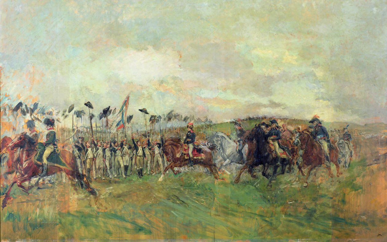 Morgenen til slaget ved Castiglione, 5. august 1796 av Jean Louis Ernest Meissonier