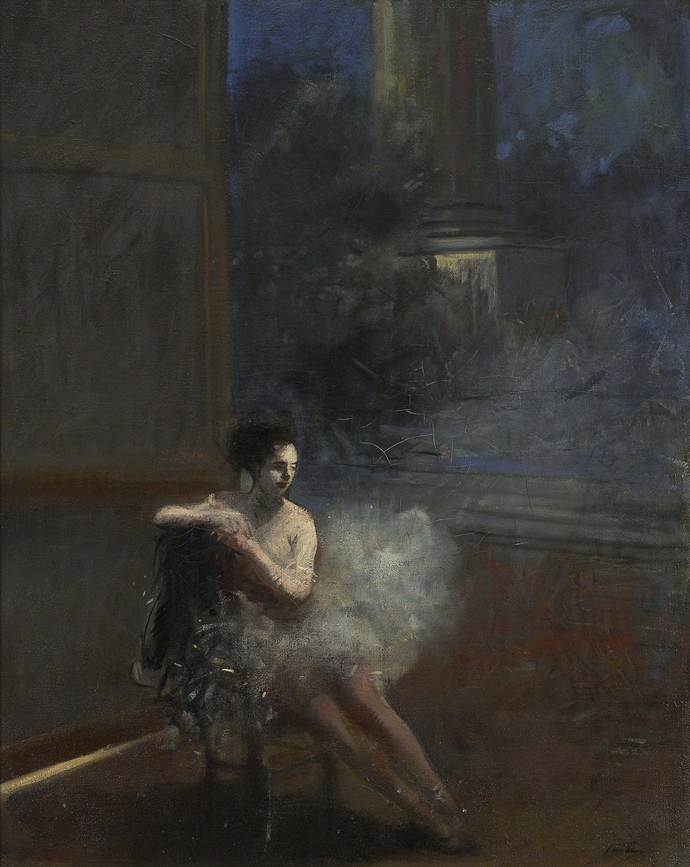 Sittende danser av Jean Louis Forain