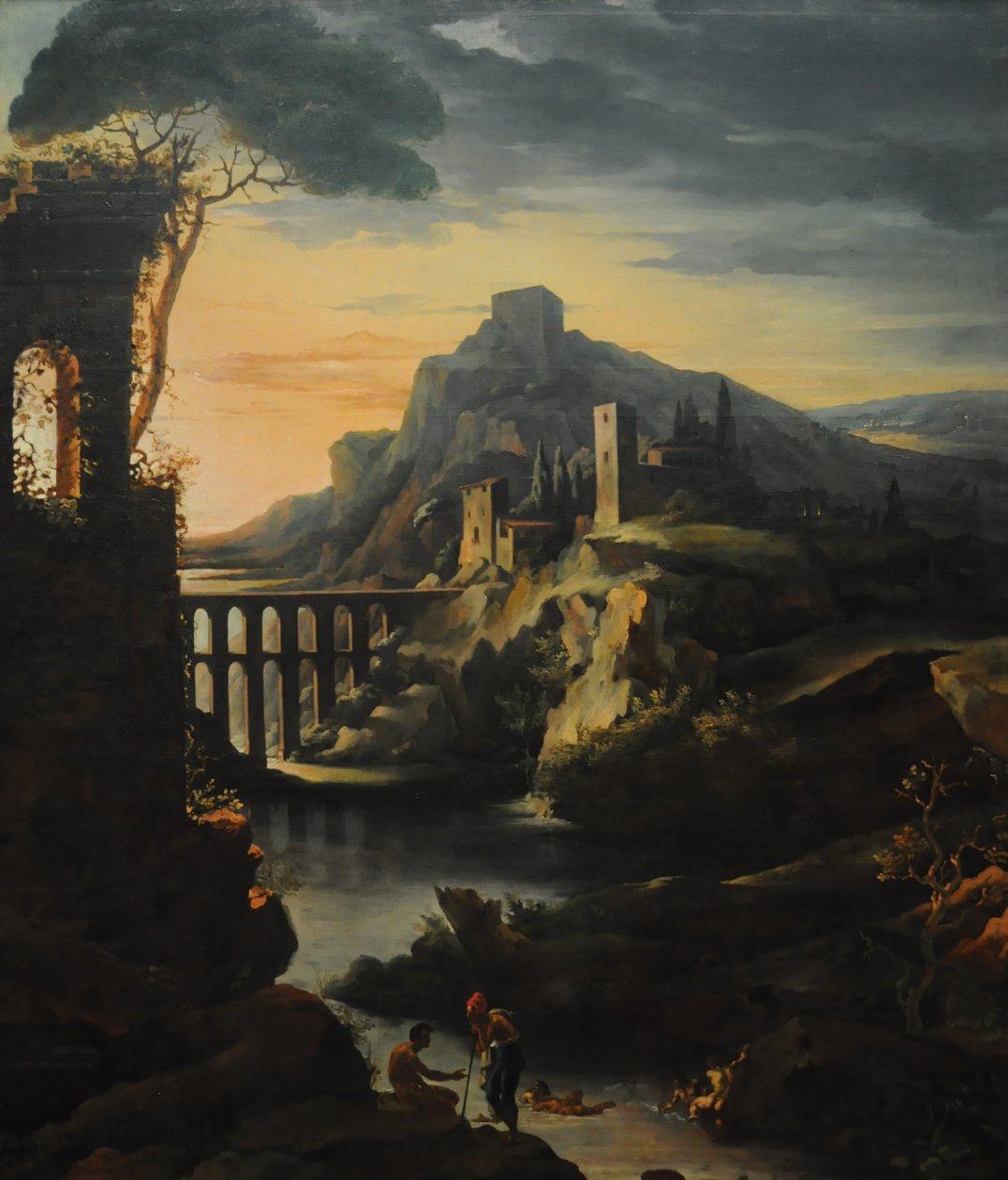 Kveldslandskap med en akvedukt av Theodore Gericault