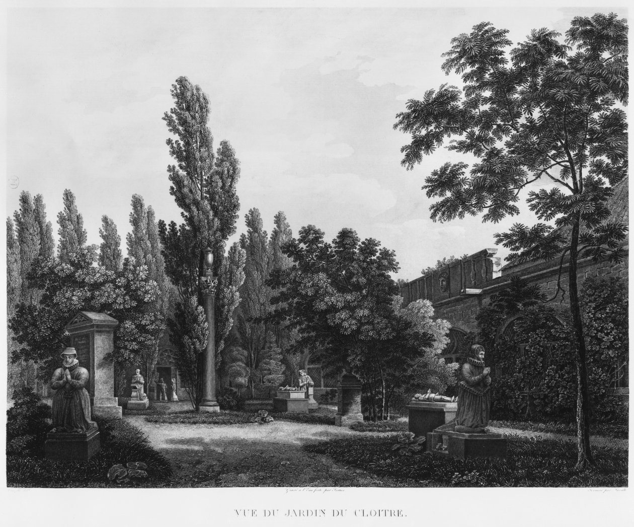 Hagen til klosteret, Musee des Monuments Francais, Paris, illustrasjon fra 
