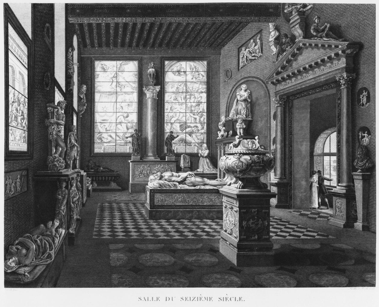 Rommet fra 1500-tallet, Musee des Monuments Francais, Paris, illustrasjon fra 