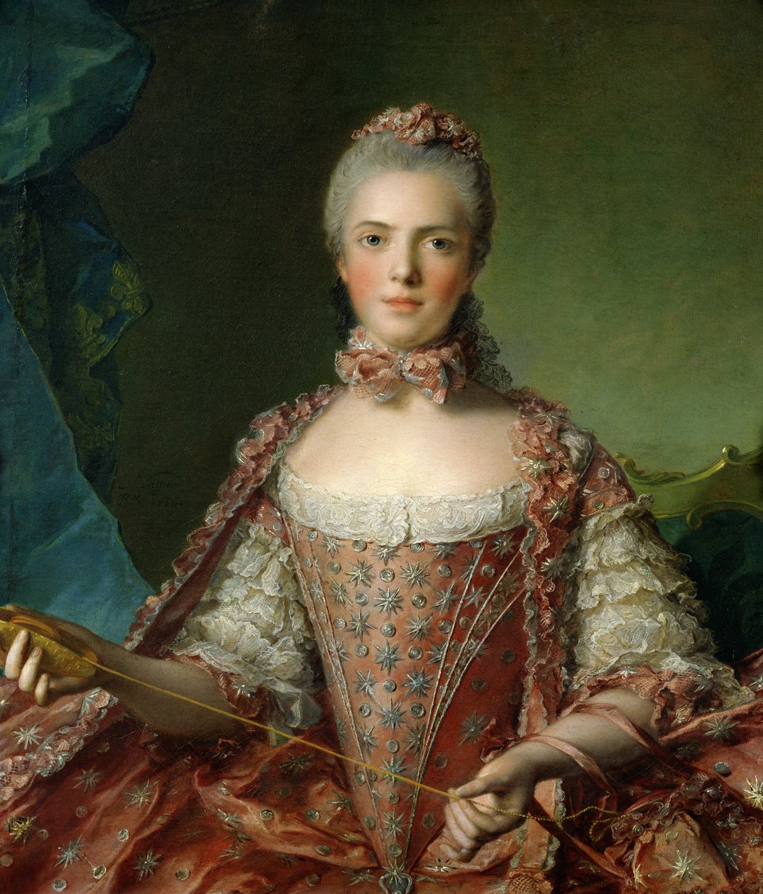 Portrett av Marie Adelaide (1759-1802) 1756 av Jean Marc Nattier