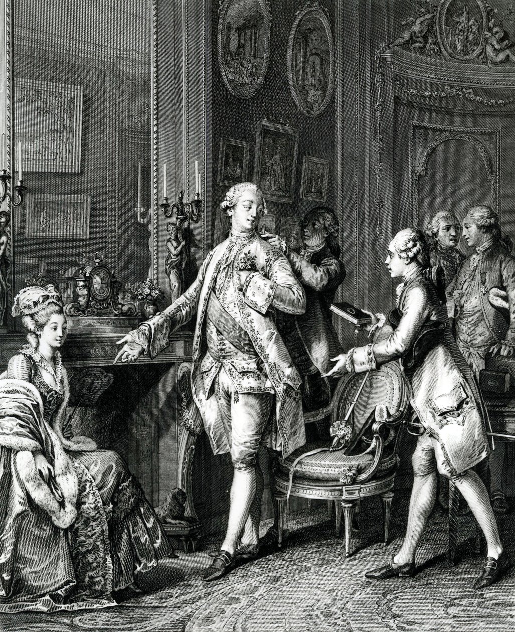 Det store toalettet, ca. 1780 av Jean Michel the Younger Moreau
