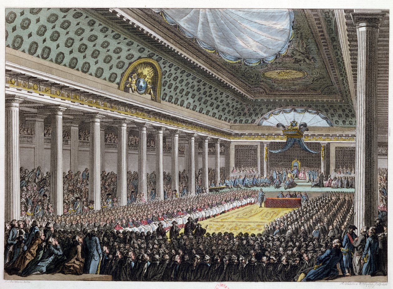Åpning av General Estates i Versailles, 5. mai 1789, fra 