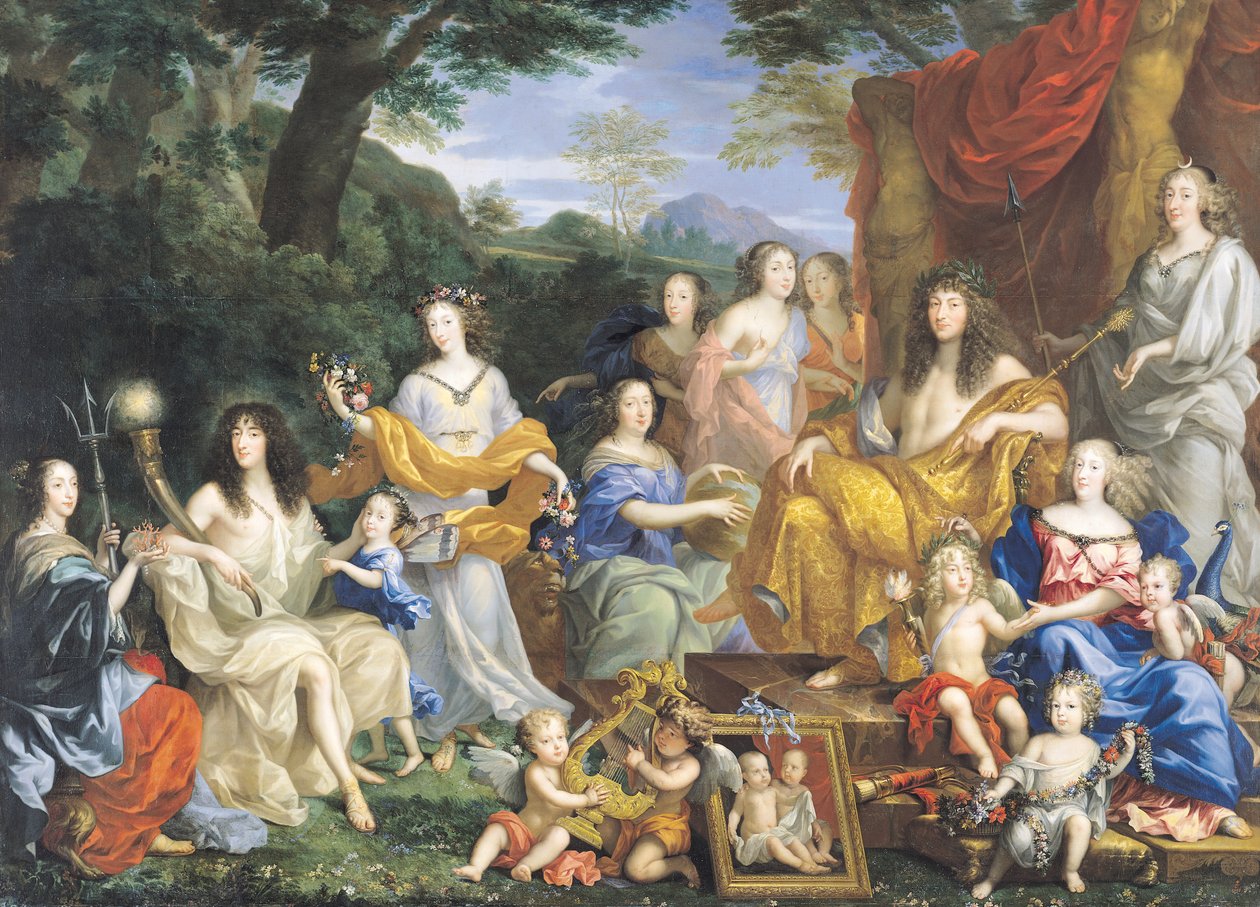 Familien til Louis XIV (1638-1715) 1670 av Jean Nocret