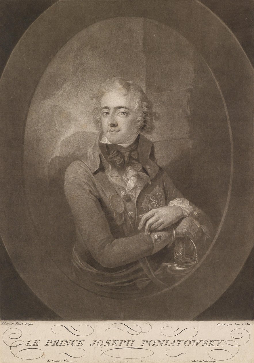 Portrett av prins Joseph Poniatowsky av Giuseppe or Josef Grassi