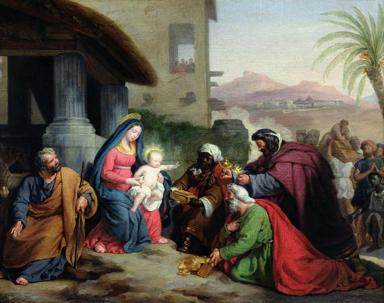 The Adoration of the Magi, ca. 1833-36 av Jean Pierre Granger