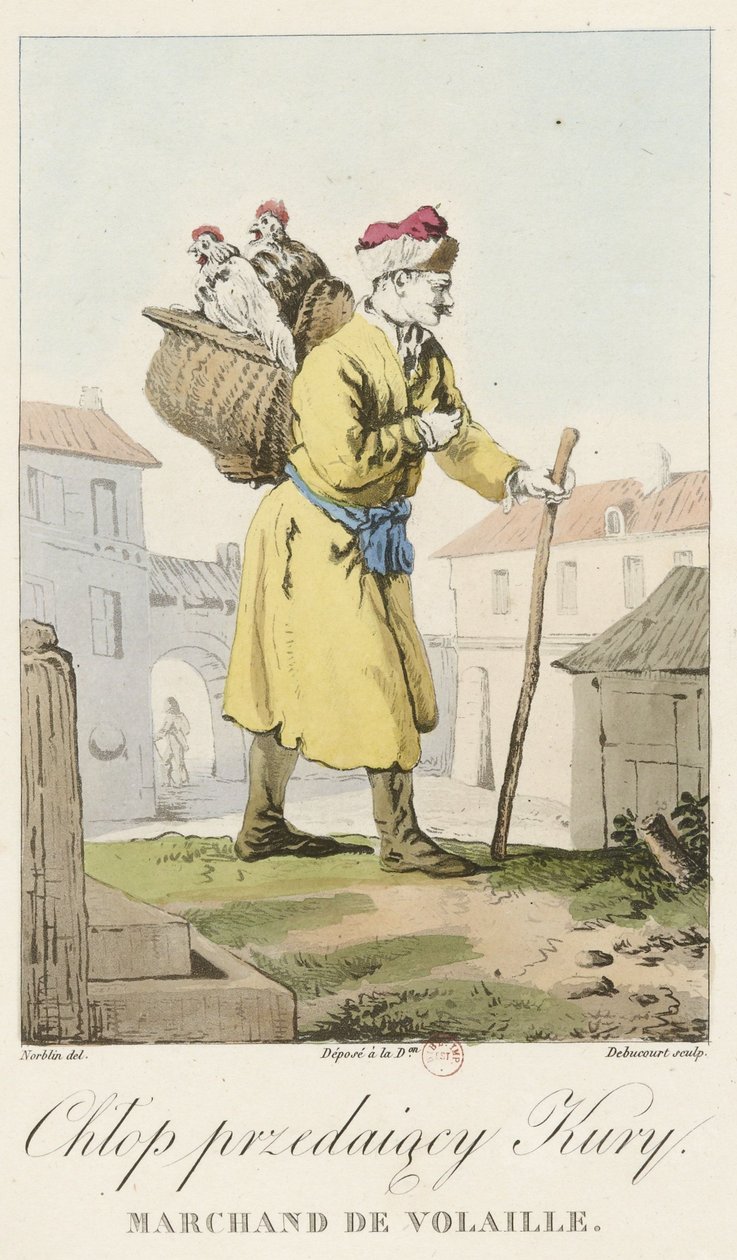 Norblin - Fjærkrehandler av Jean Pierre Norblin de La Gourdaine