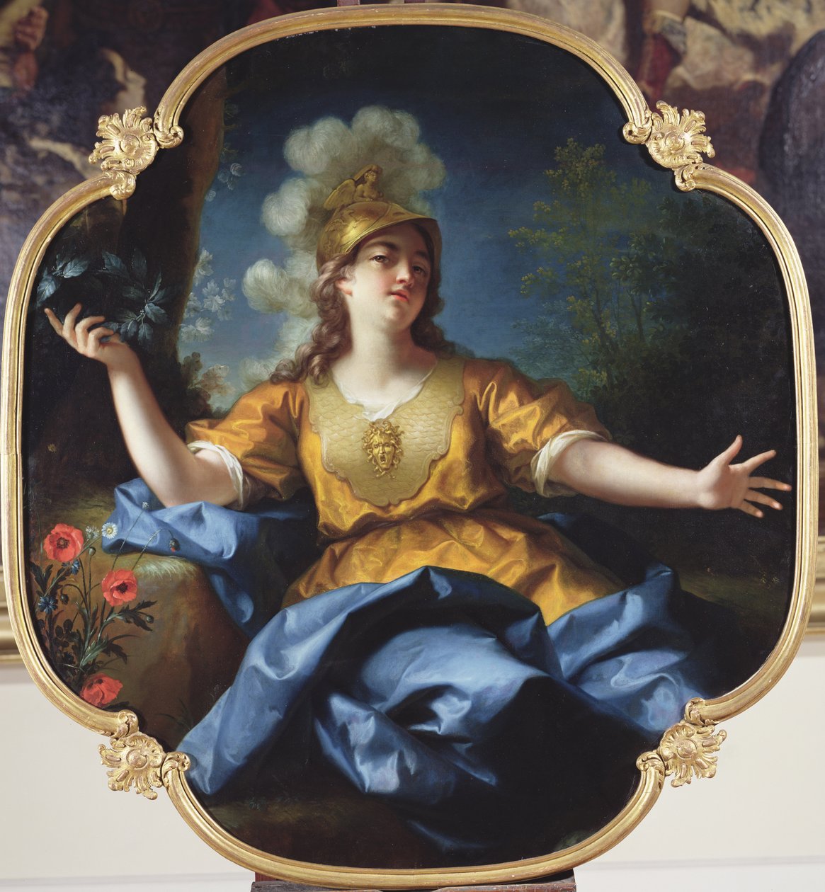 Portrett av en kvinne som Minerva, 1730 av Jean Raoux