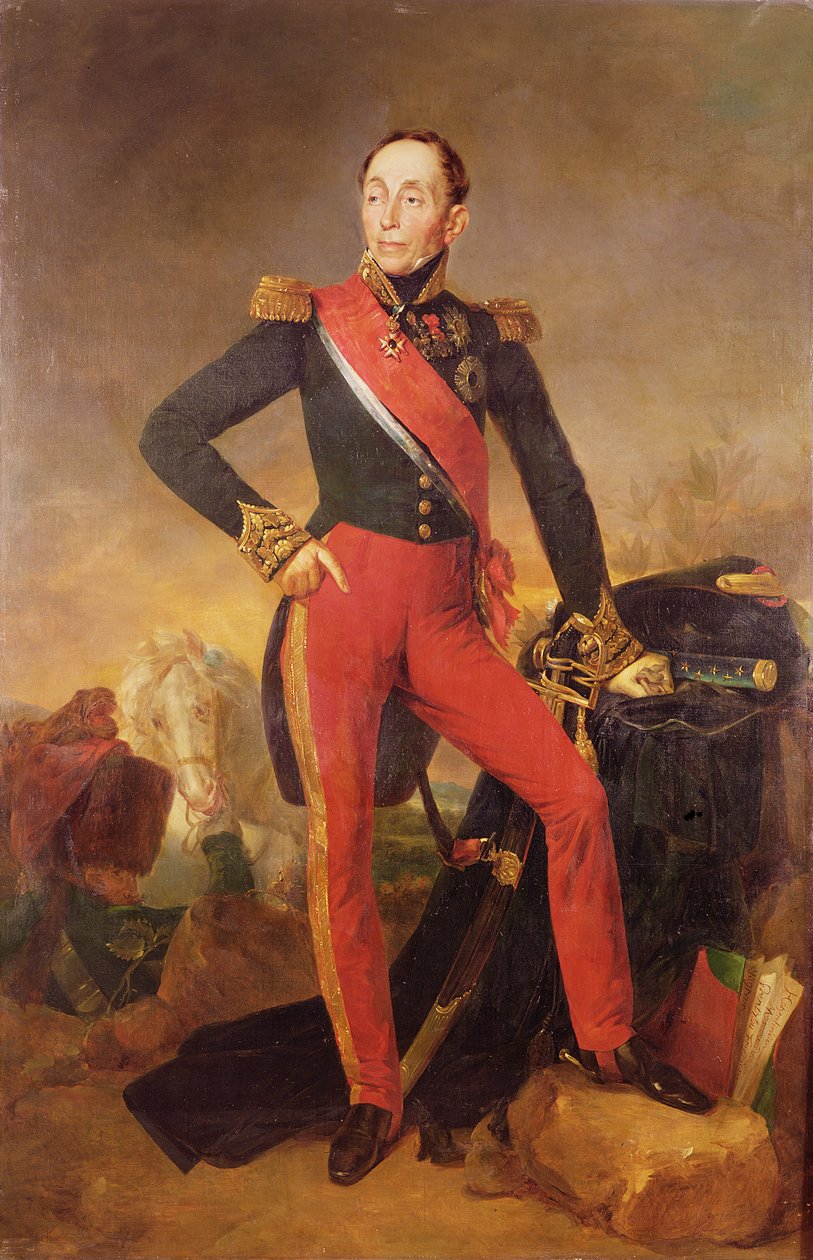 Portrett av markis Emmanuel de Grouchy (1766–1847) marskalk av Frankrike, ca. 1835 av Jean Sebastien Rouillard