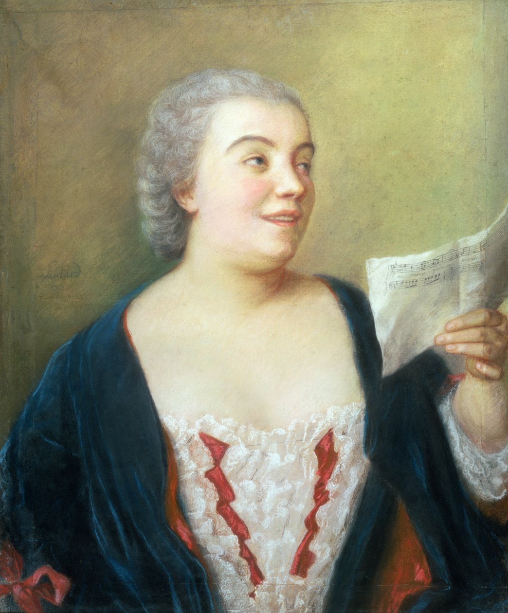 Portrett av Maria Gunning (gouache) 1749 av Jean Étienne Liotard