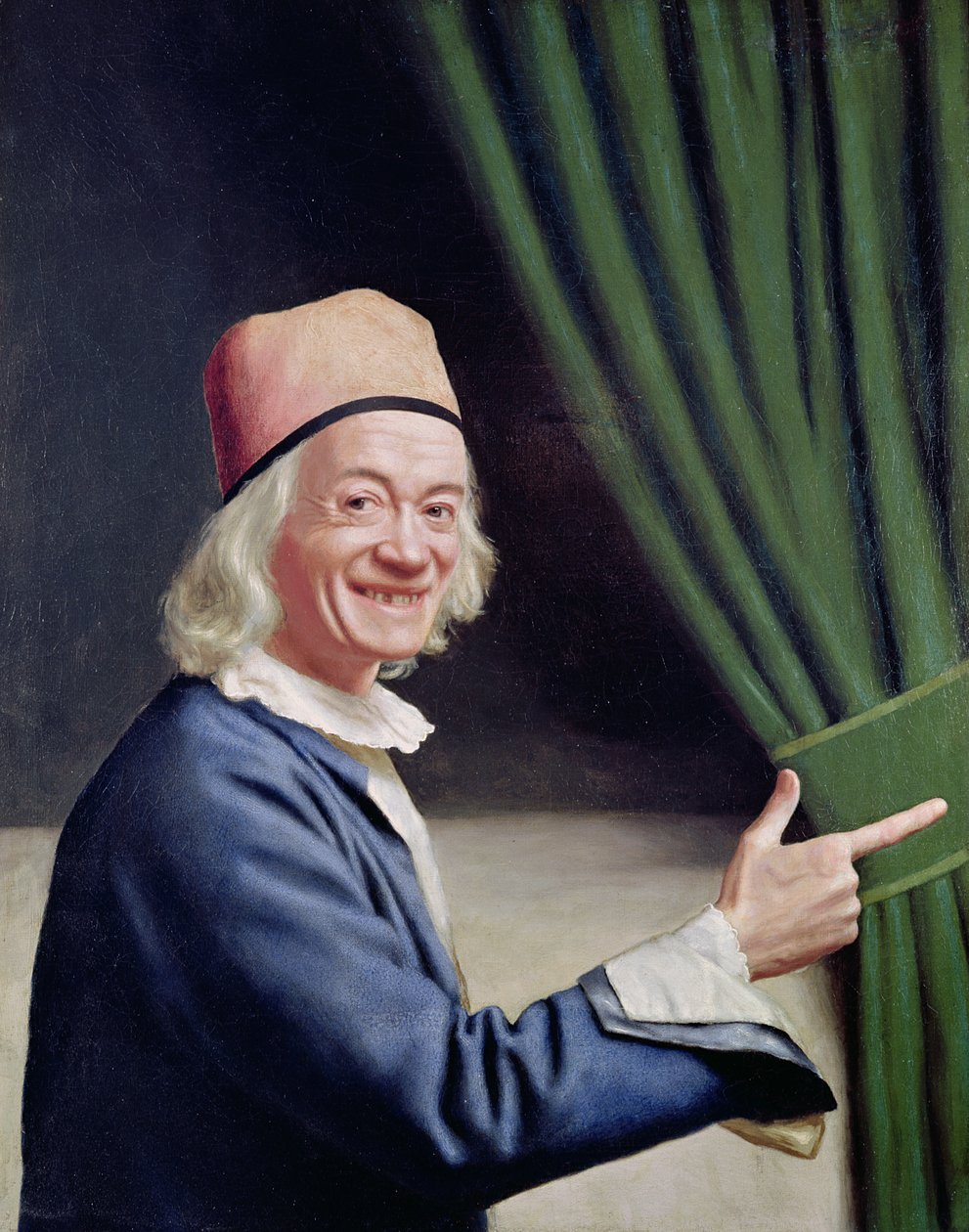 Selvportrett smilende, ca. 1770-73 av Jean Étienne Liotard