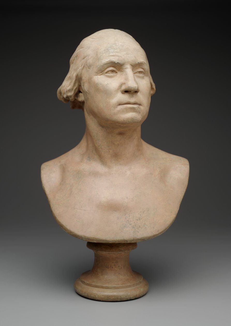George Washington, ca. 1786 (malt gips) av Jean Antoine Houdon