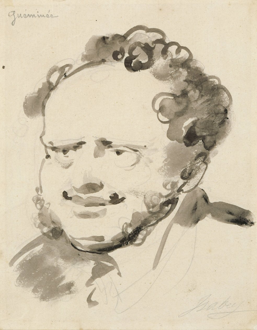Portrett av Gueminee (blekk på papir) av Jean Baptiste Isabey