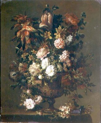 Tulipaner, narcissi og andre blomster av Jean Baptiste Monnoyer