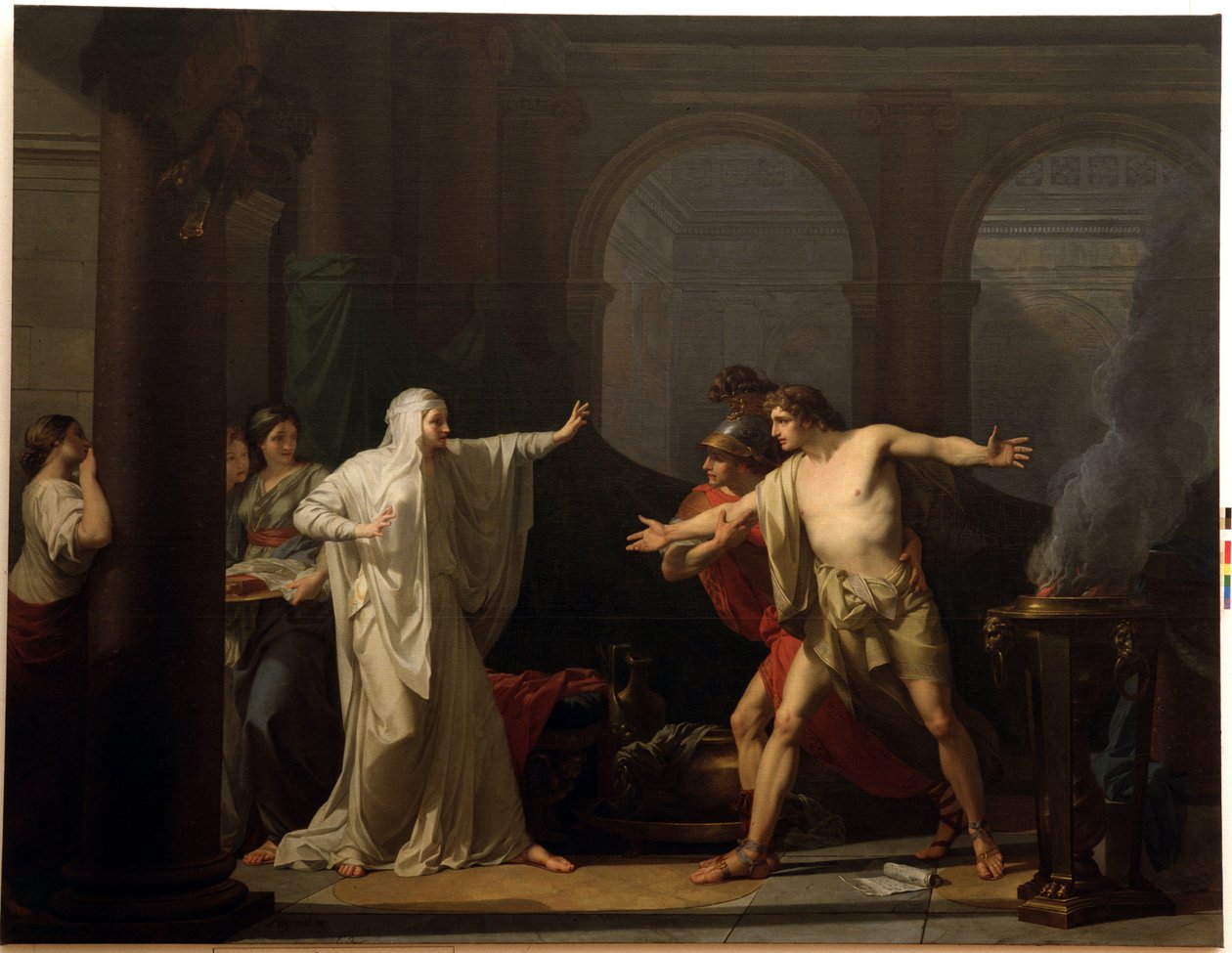 Iphigenia og Oreste i Tauride av Jean Baptiste Regnault