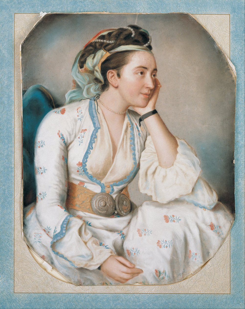 En kvinne i tyrkisk kjole av Jean Étienne Liotard