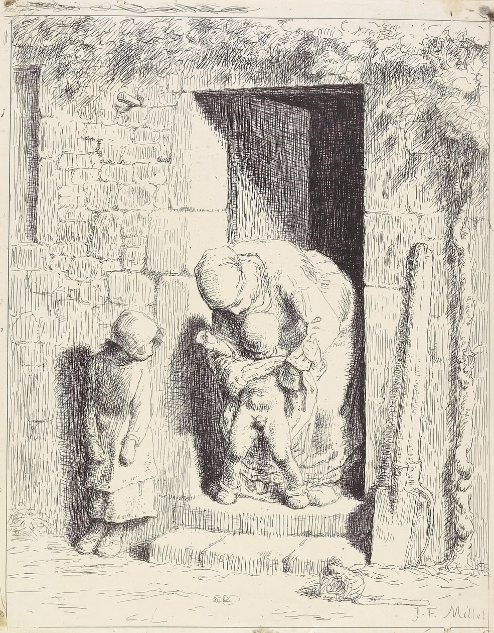 Mors forholdsregel av Jean Francois Millet