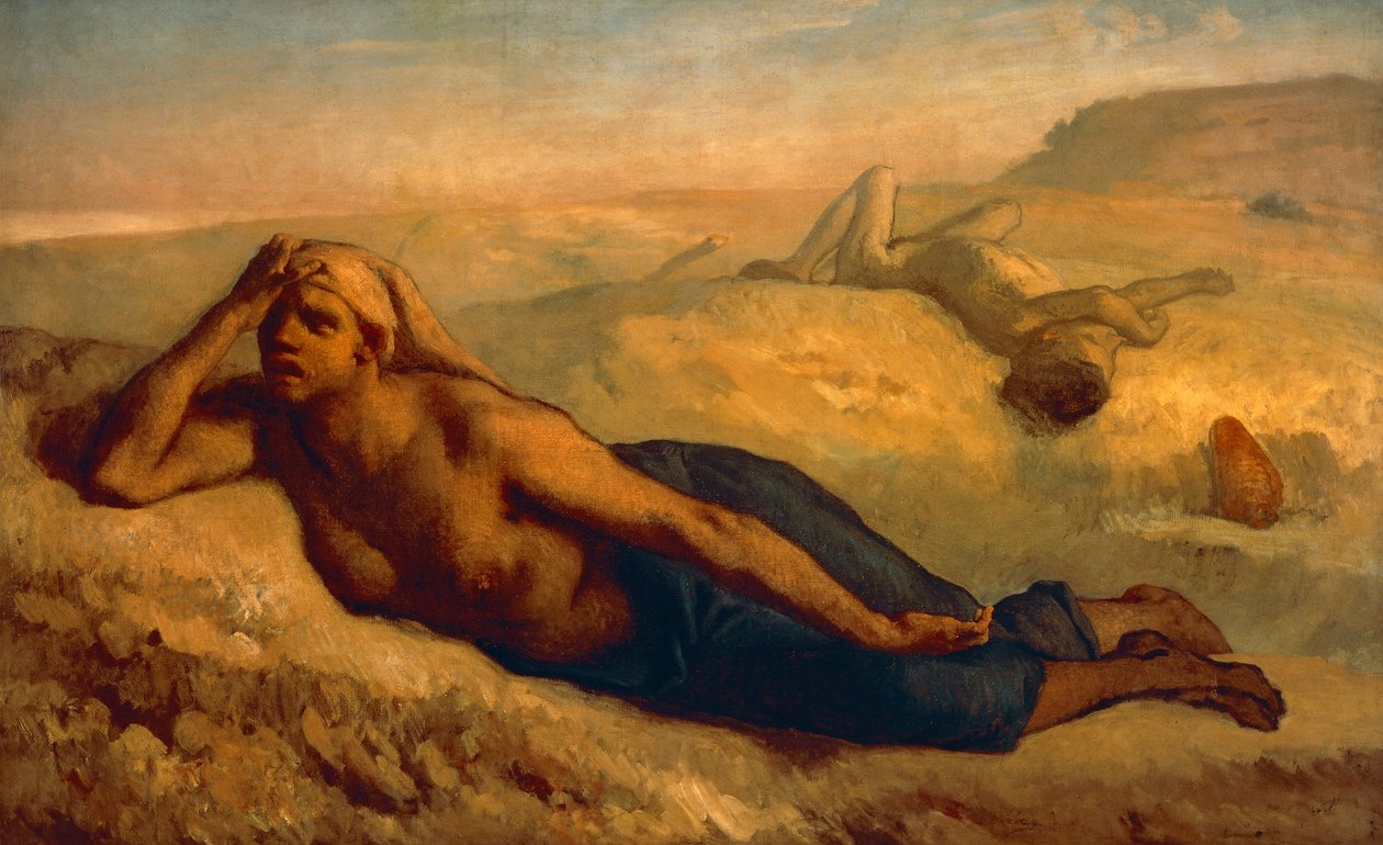 Hagar og Ismael, av Jean-Francois Millet (1814-1875). av Jean Francois Millet