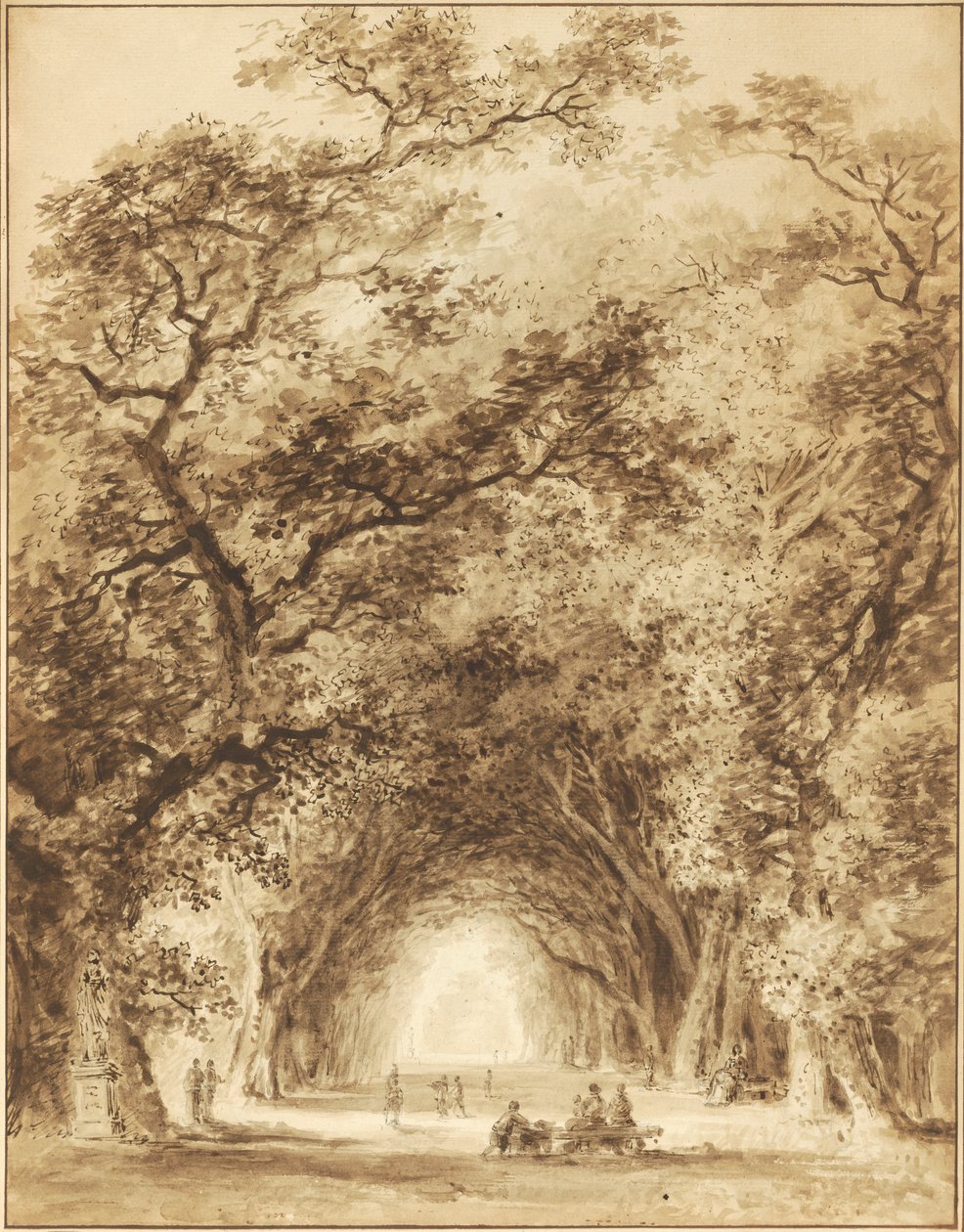 A Shaded Avenue, 1774 av Jean Honore Fragonard