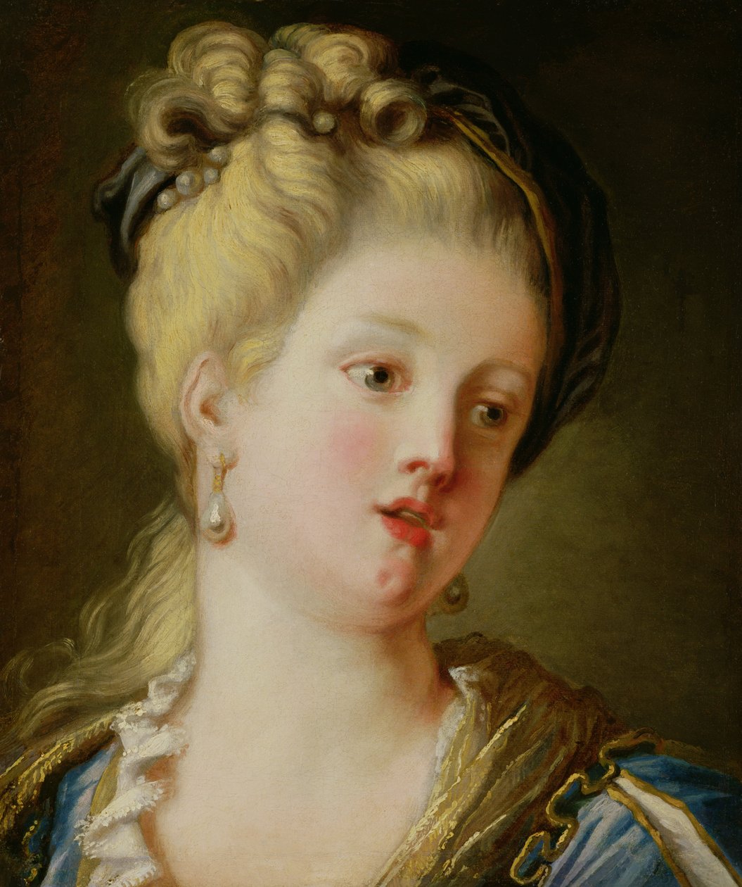 Portrett av en ung kvinne av Jean Honore Fragonard