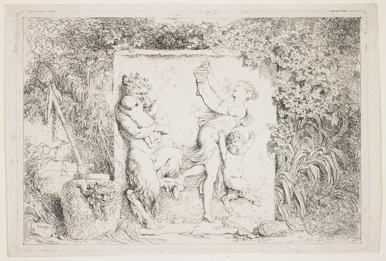 Satyrdansen, 1763 av Jean Honore Fragonard