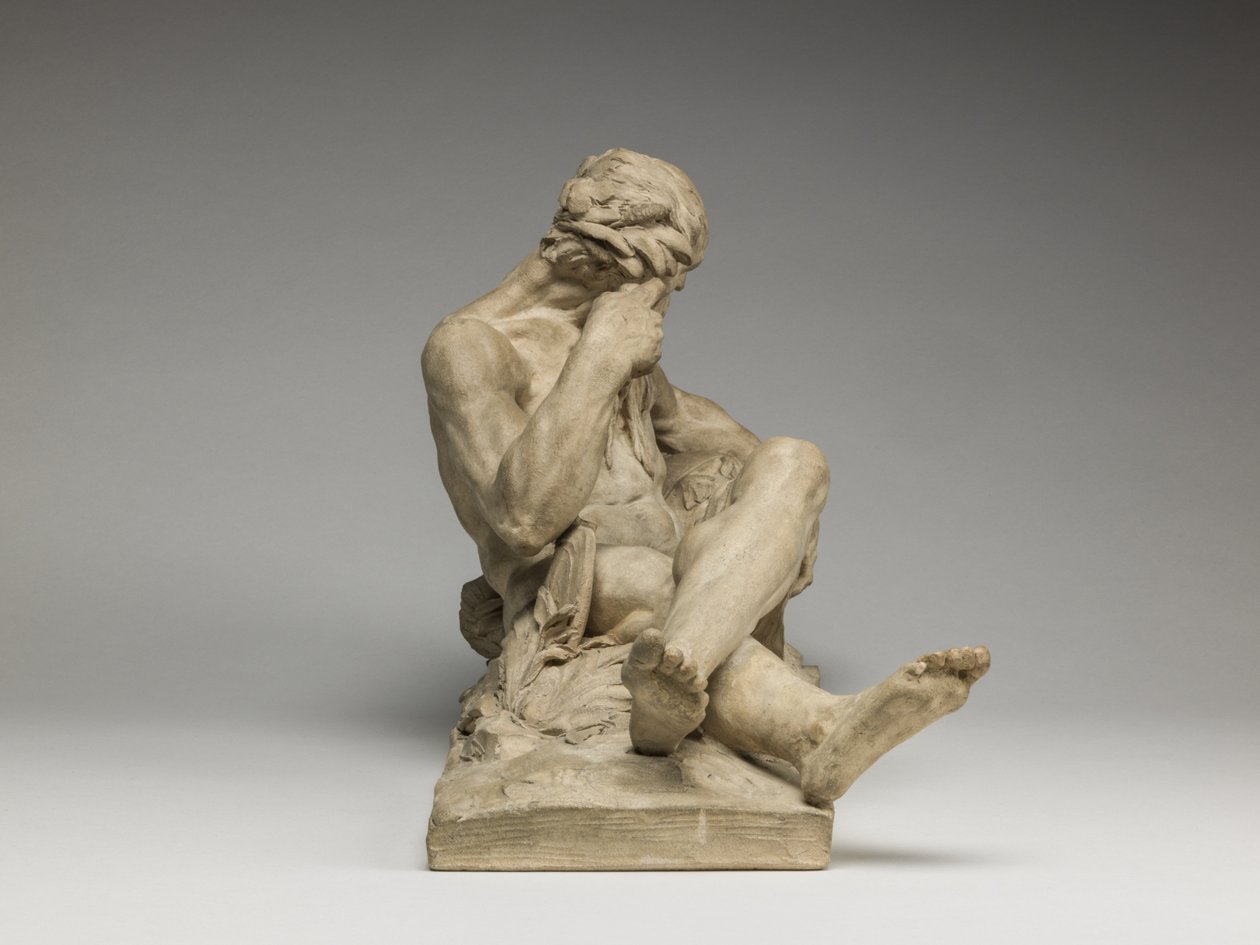 River God, 1755 (terrakotta) av Jean Jacques Caffieri
