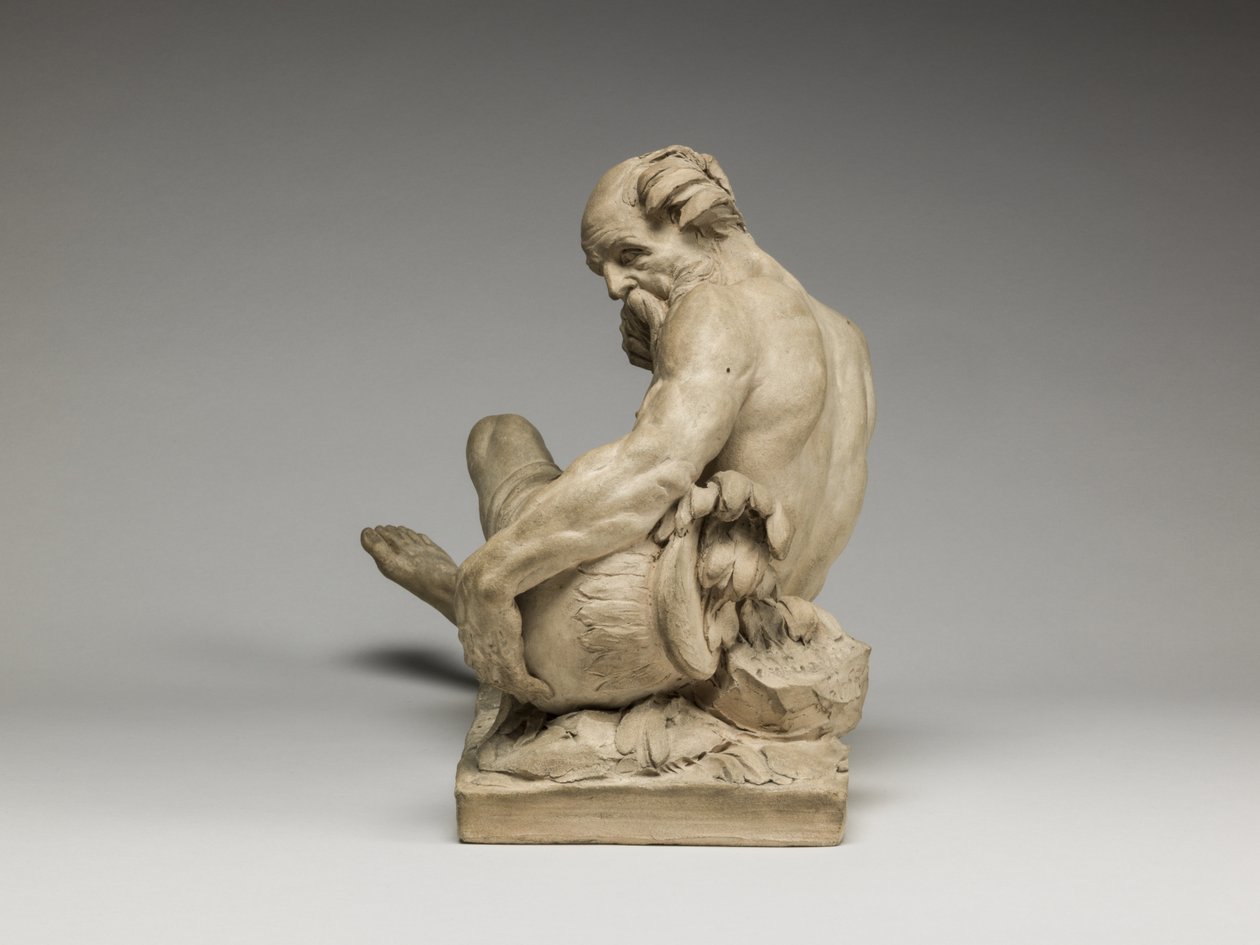 River God, 1755 (terrakotta) av Jean Jacques Caffieri
