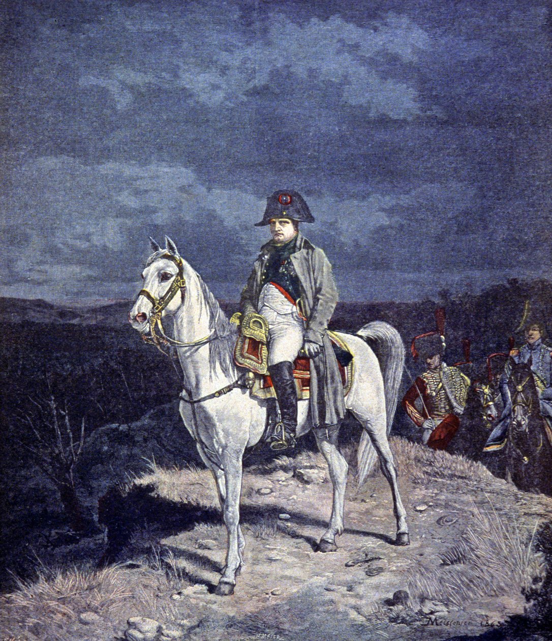 Napoleon av Jean Louis Ernest (after) Meissonier