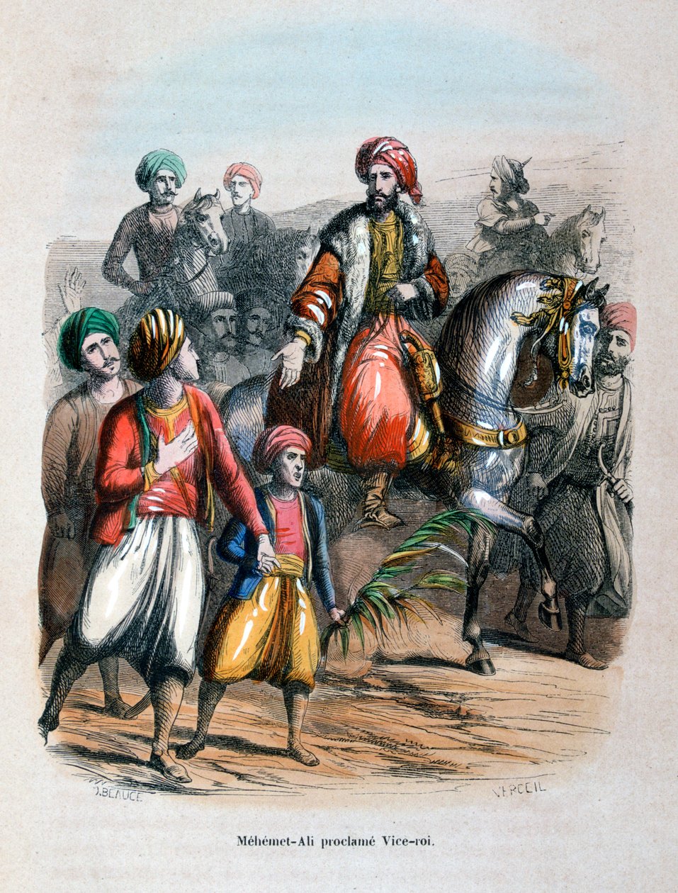 Mehmet Ali utropt til visekonge, 1805 1847 av Jean Adolphe Beauce