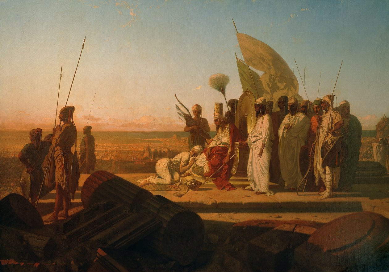Xerxes ved Hellespont av Jean Adrien Guignet