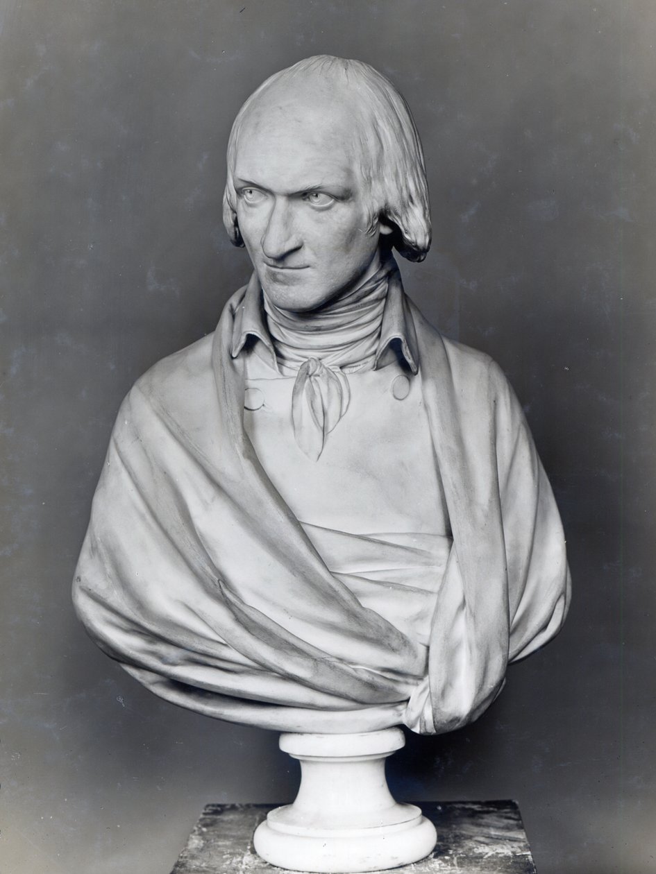 Adrien Duquesnoy (gips) av Jean Antoine Houdon