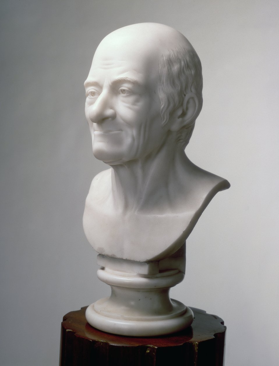 Byste av Voltaire, ca. 1770 (marmor) av Jean Antoine Houdon