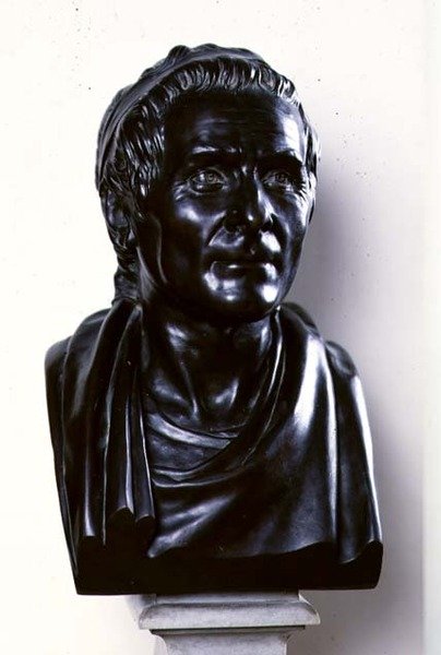 Jean Jacques Rousseau (1712–78) 1778 (bronse) av Jean Antoine Houdon