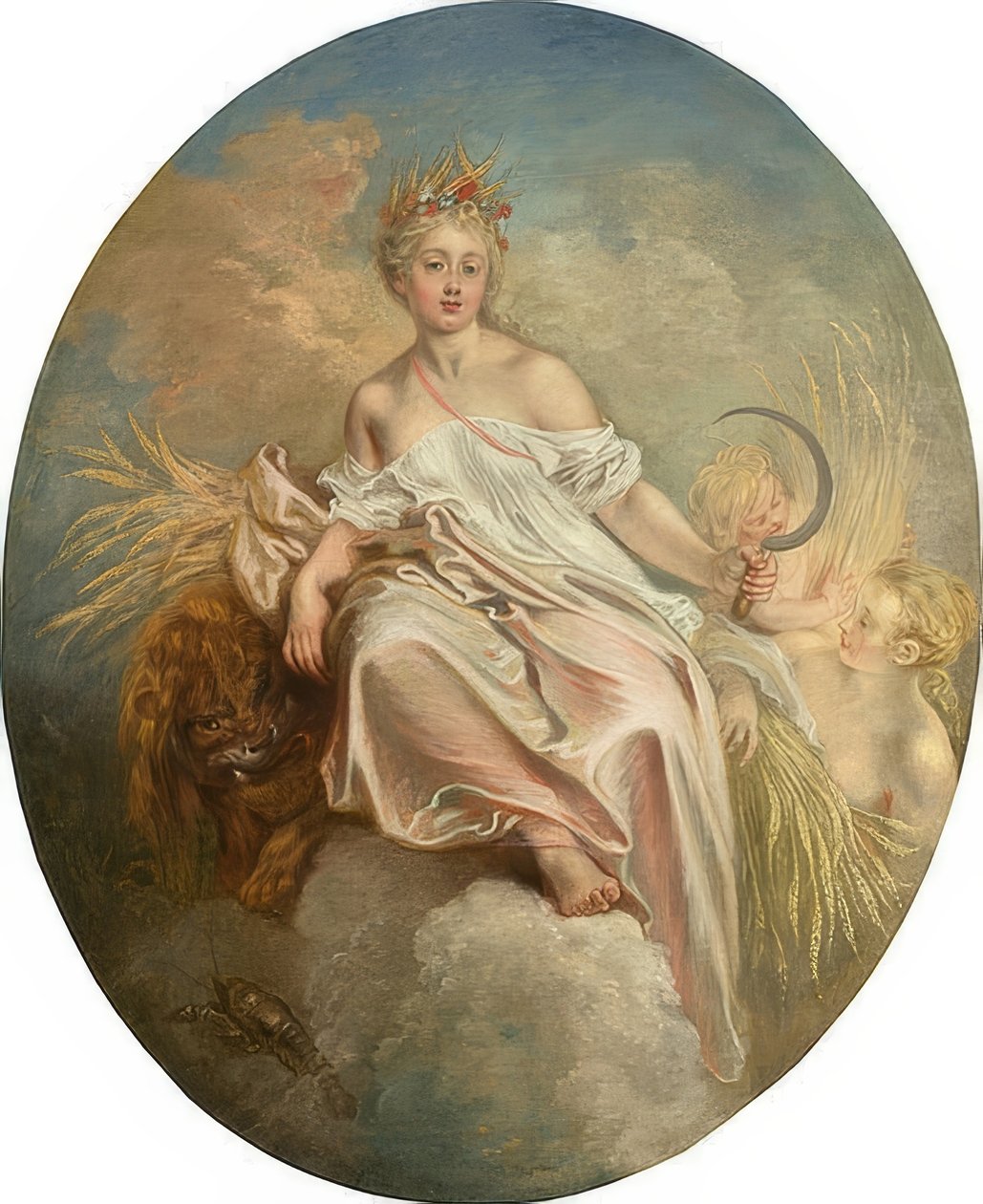 Ceres (sommer). C. 1717/18 av Jean Antoine Watteau