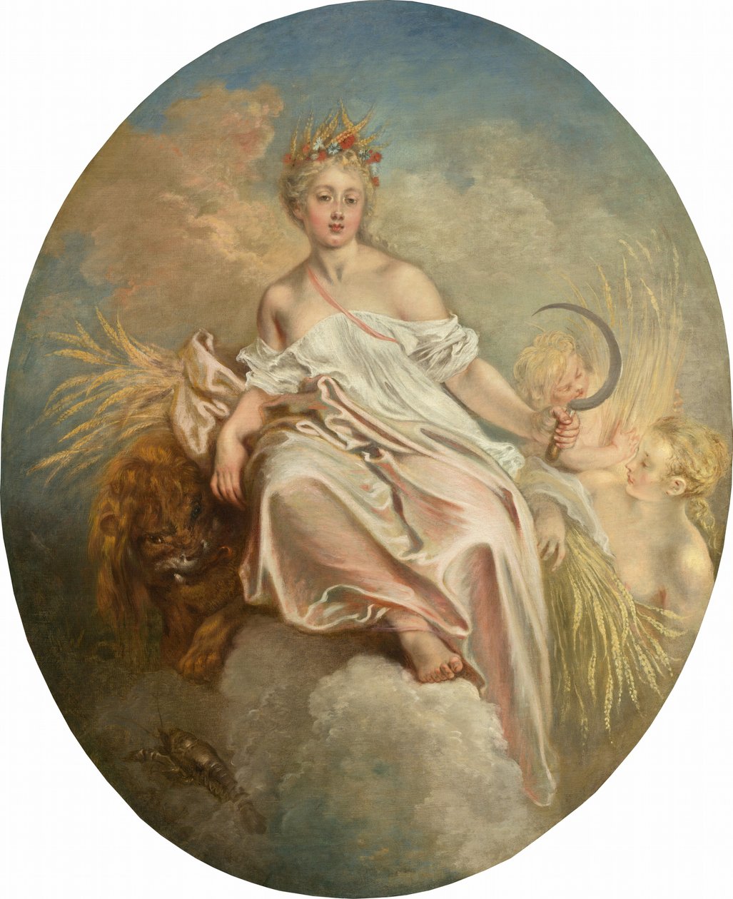 Ceres Summer, ca. 17171718. av Jean Antoine Watteau