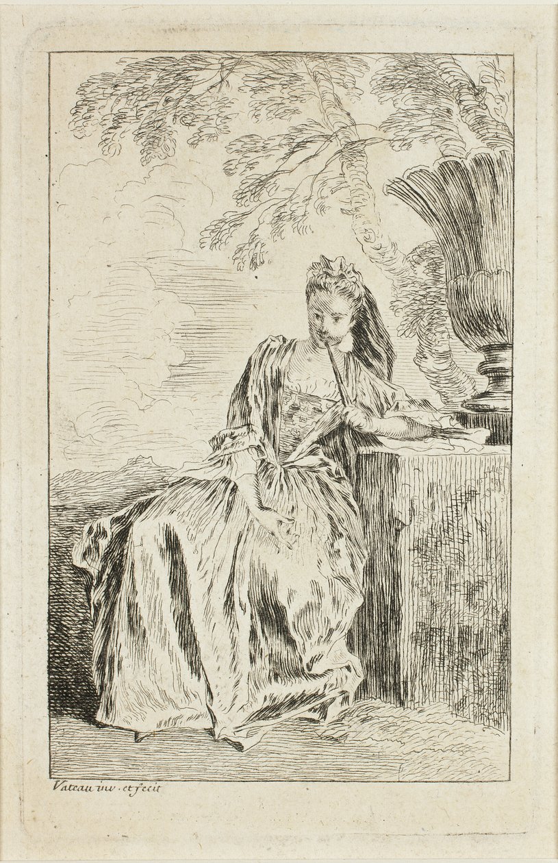 Modusfigurer av Jean Antoine Watteau