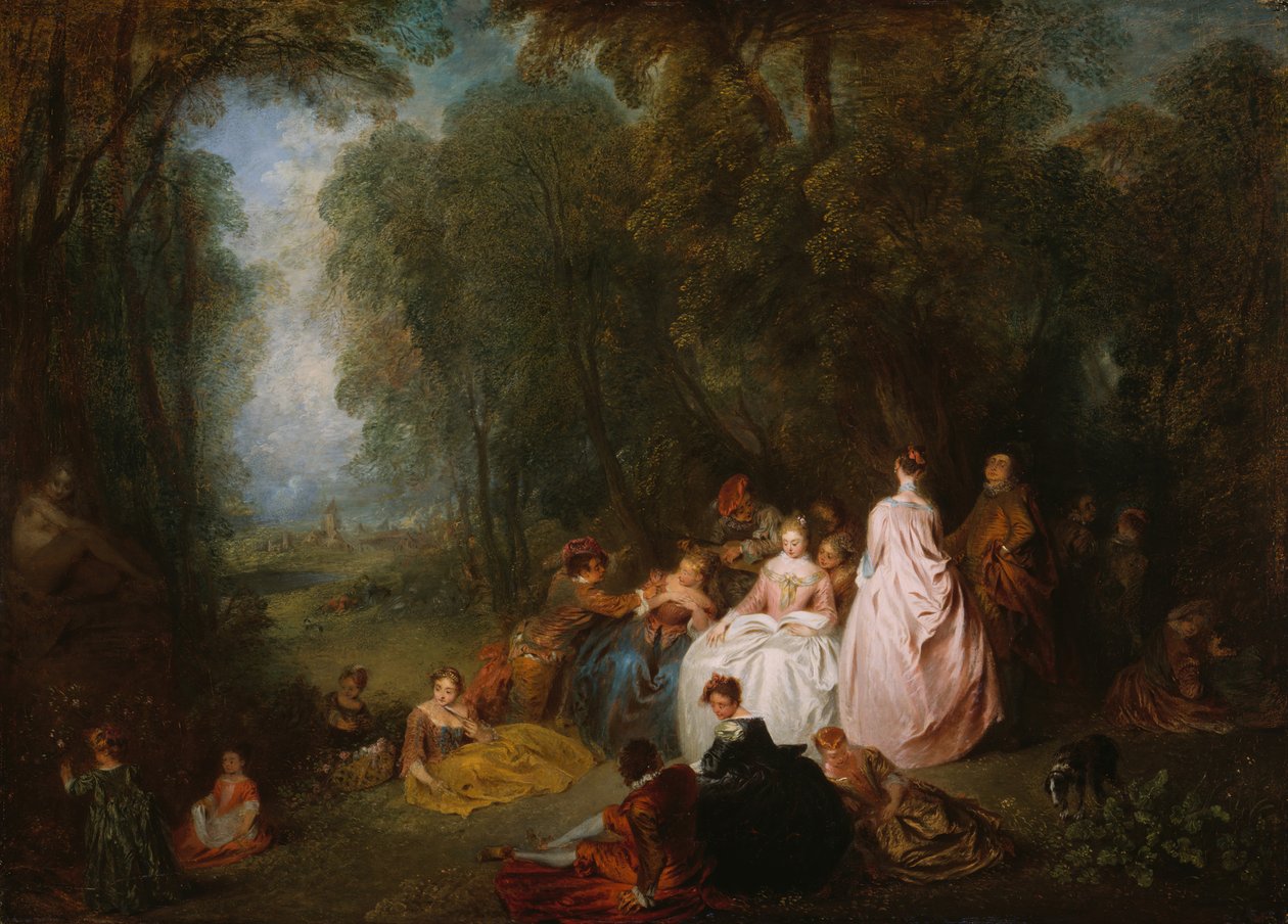 Pastoralsamling, 171821. av Jean Antoine Watteau