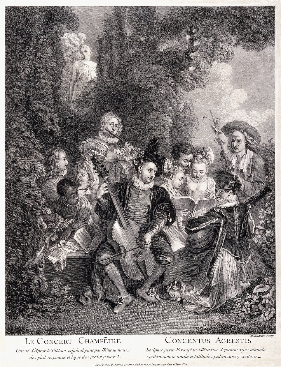 Landskonserten, 1735 av Jean Antoine Watteau