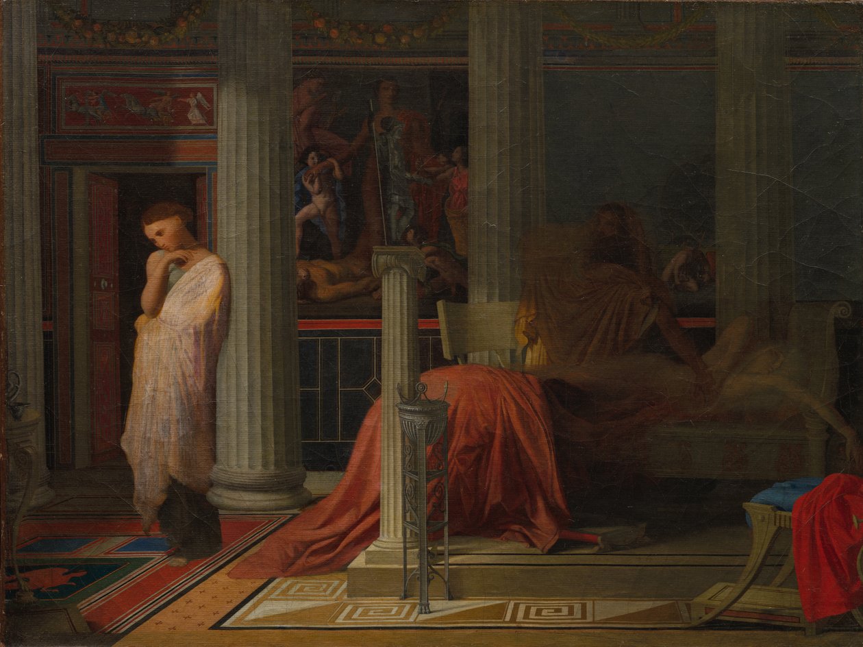 Antiochus og Stratonice, ca. 1838. av Jean Auguste Dominique Ingres