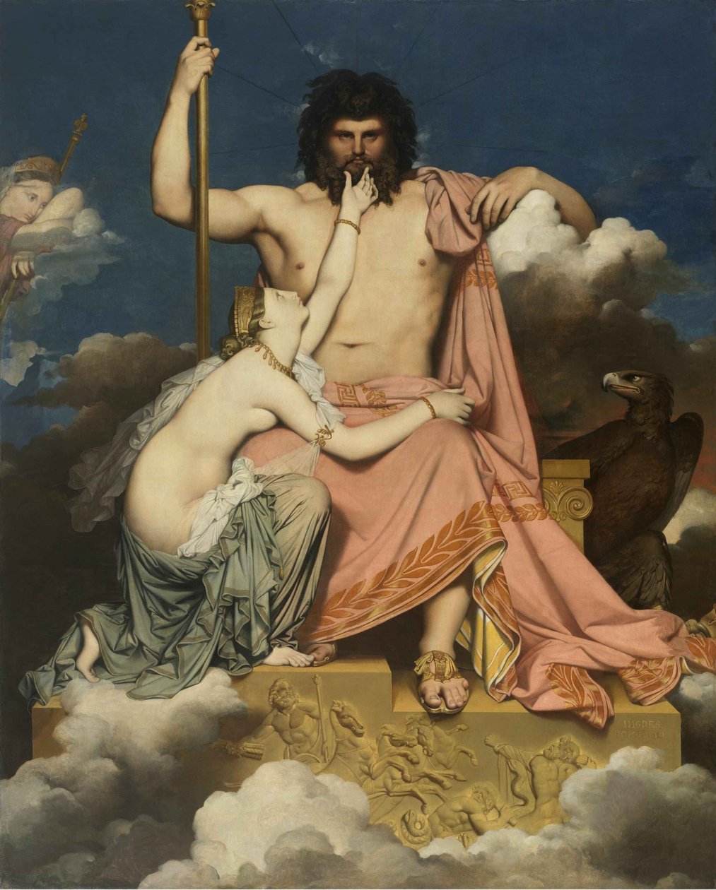 Jupiter og Thetis, 1811. av Jean Auguste Dominique Ingres