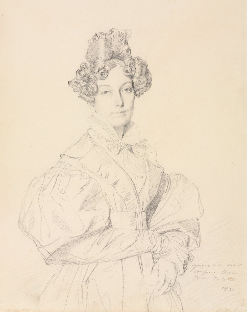 Madame Désiré Raoul-Rochette, 1830. av Jean Auguste Dominique Ingres