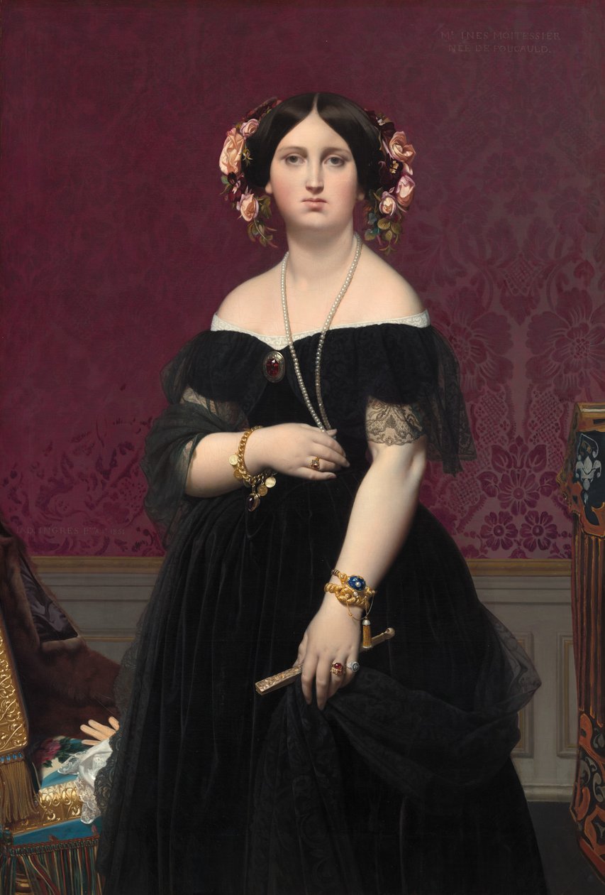 Fru Moitessier av Jean Auguste Dominique Ingres